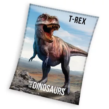 Dinoszaurusz T-Rex coral fleece polár takaró 130x170cm