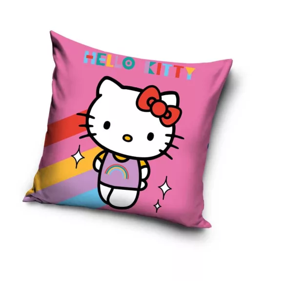 Hello Kitty Rainbow párnahuzat 40x40 cm Velúr Hello Kitty Rainbow párnahuzat 40x40 cm Velúr