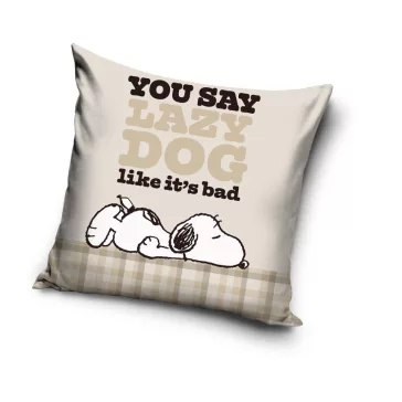 Snoopy Lazy Dog párnahuzat 40x40 cm