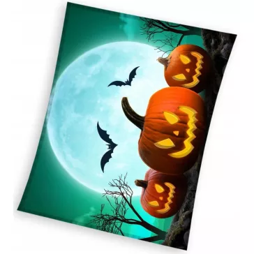 Halloween Moon coral fleece polár takaró 150x200cm