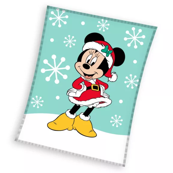 Disney Minnie Snow Karácsonyi coral fleece polár takaró 130x160cm Disney Minnie Snow Karácsonyi coral fleece polár takaró 130x160cm
