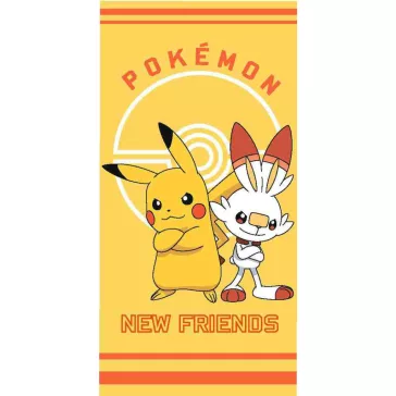   Pokémon New Friends fürdőlepedő, strand törölköző 70x140cm