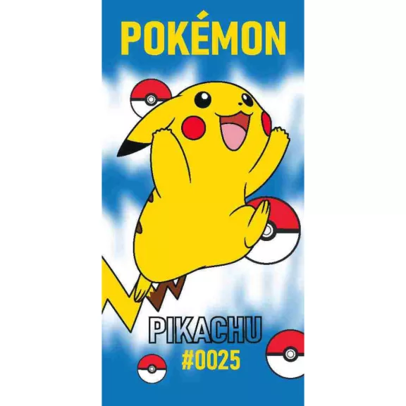 Pokémon 0025 fürdőlepedő, strand törölköző 70x140cm Pokémon 0025 fürdőlepedő, strand törölköző 70x140cm
