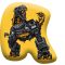 Transformers Yellow formapárna, díszpárna 40x37 cm Velúr