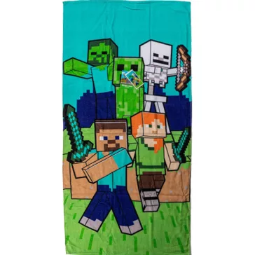   Minecraft Battle Team fürdőlepedő, strand törölköző 70x140cm