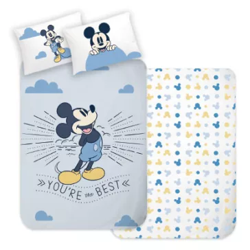   Disney Mickey Best gyerek, ovis ágyneműhuzat 100×135 cm, 40×60 cm