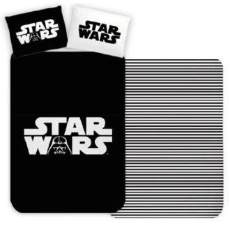 Star Wars Black ágyneműhuzat 140×200cm, 70×90 cm