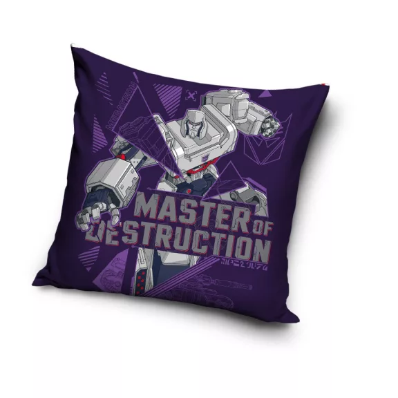 Transformers Master of Destruction párnahuzat 40x40 cm Velúr Transformers Master of Destruction párnahuzat 40x40 cm Velúr