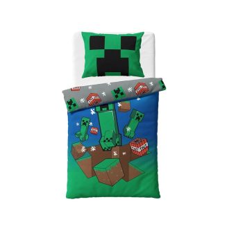   Minecraft Creeper Explode ágyneműhuzat 140×200cm, 70×90 cm