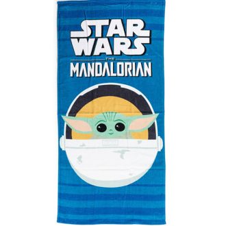   Star Wars The Mandalorian Baby Yoda fürdőlepedő, strand törölköző 70x140cm