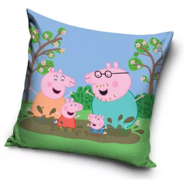 Peppa malac Mud párnahuzat 40x40 cm Velúr