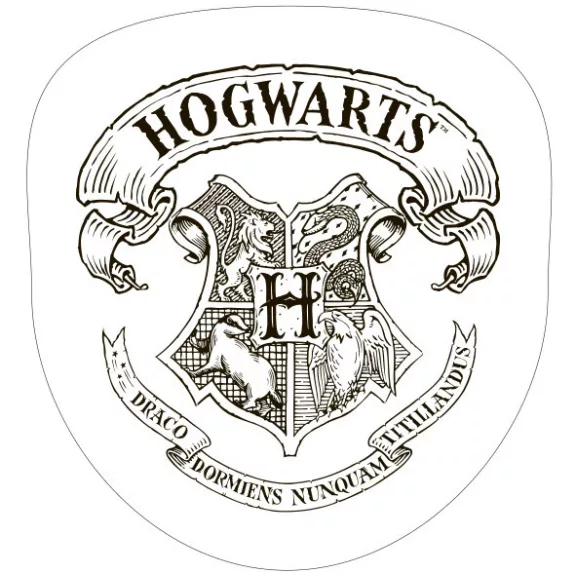 Harry Potter White Crest formapárna, díszpárna 34x36 cm Harry Potter White Crest formapárna, díszpárna 34x36 cm