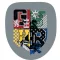 Harry Potter Grey Crest formapárna, díszpárna 32x35 cm