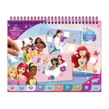 Disney Hercegnők Story puzzle matrica és színező szett