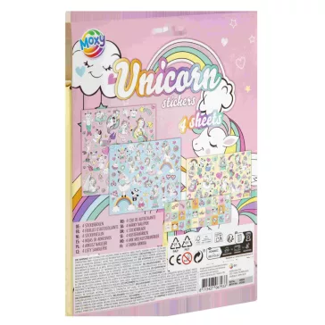 Unikornis Rainbow matrica szett 4 ív