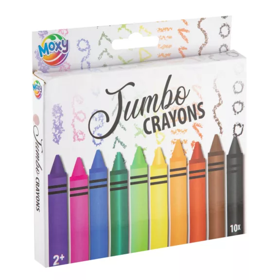 Jumbo Moxy zsírkréta 10 db-os Jumbo Moxy zsírkréta 10 db-os