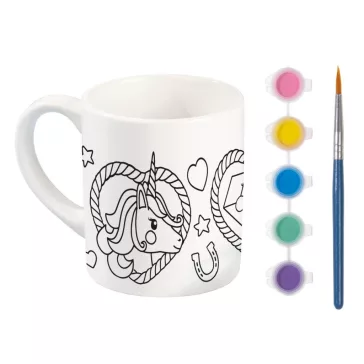   Unikornis Heart festhető porcelán bögre 235 ml Díszdobozban