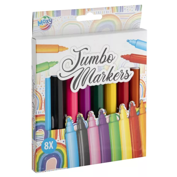 Színes Moxy jumbo filctoll szett 8 db-os Színes Moxy jumbo filctoll szett 8 db-os