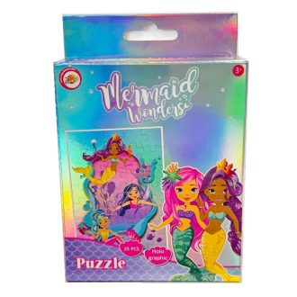 Sellő Shell hologrammos mini puzzle 35 db-os