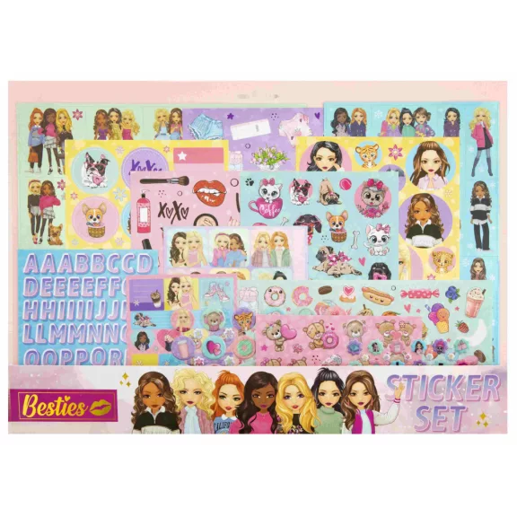 Csajos Besties mega matrica szett 300 db-os Csajos Besties mega matrica szett 300 db-os