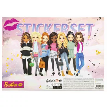Csajos Besties mega matrica szett 300 db-os