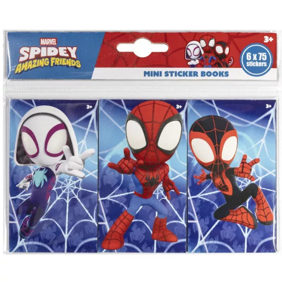 Pókember Spidey Friends mini matrica szett 6 db-os Pókember Spidey Friends mini matrica szett 6 db-os