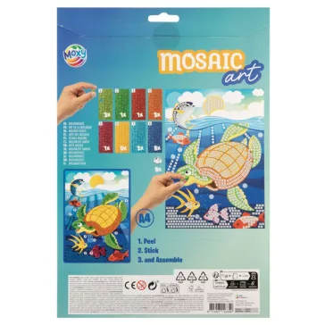   Óceán Animals csillámos habszivacs mozaikos kreatív szett