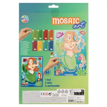 Sellő Beauty csillámos habszivacs mozaikos kreatív szett