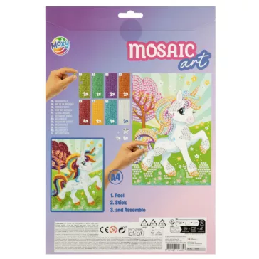 Unikornis Fun csillámos habszivacs mozaikos kreatív szett