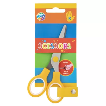 Sárga Moxy jobbkezes olló 13 cm