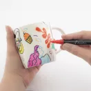 Színes Nassau üveg és porcelánfestő filctoll 12 db-os