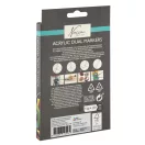 Színes Nassau akril kétvégű filctoll szett 6 db-os Színes Nassau akril kétvégű filctoll szett 6 db-os