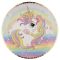 Unikornis Rainbow papírtányér 6 db-os 23 cm