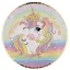 Unikornis Rainbow papírtányér 6 db-os 23 cm