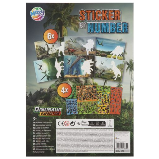 Dinoszaurusz Expedition puzzle matrica szett