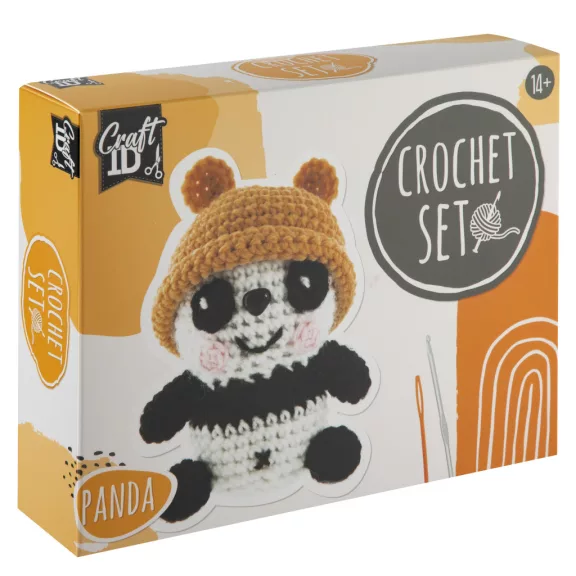 Panda kölyök Craft kreatív horgoló szett Panda kölyök Craft kreatív horgoló szett