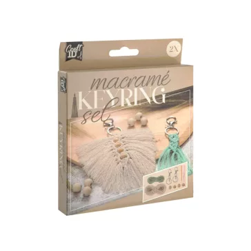 Makramé Craft kulcstartó készítő kreatív szett 2 db-os
