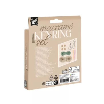 Makramé Craft kulcstartó készítő kreatív szett 2 db-os
