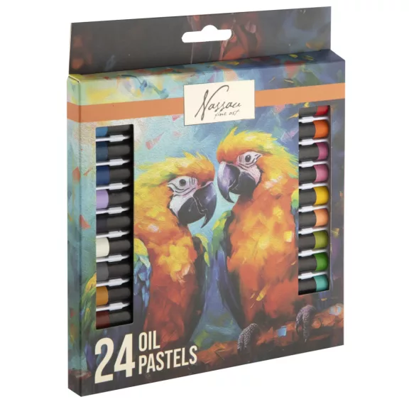 Színes Nassau olajpasztell kréta szett 24 db-os Színes Nassau olajpasztell kréta szett 24 db-os