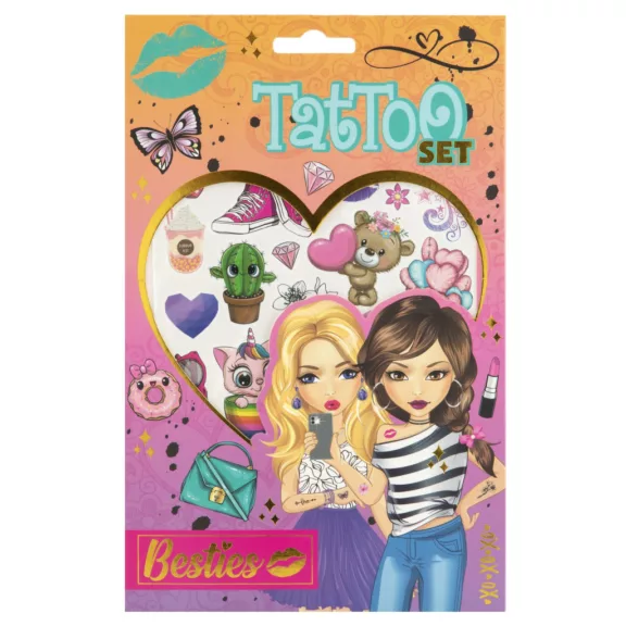 Csajos Besties tetkó szett 2 ív Csajos Besties tetkó szett 2 ív