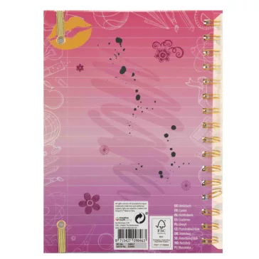 Csajos Besties Blond spirál notesz, füzet A5
