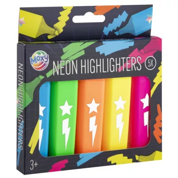 Színes Neon szövegkiemelő szett 5 db-os