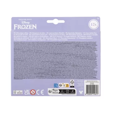   Disney Jégvarázs Snowflakes kimosható textil filctoll 12 db-os