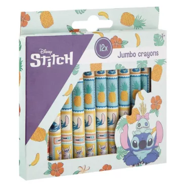  Disney Lilo és Stitch, A csillagkutya Aloha zsírkréta 12 db-os