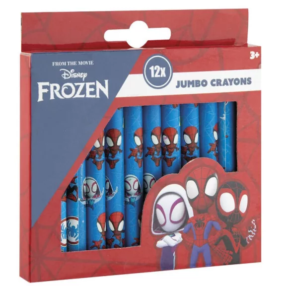 Pókember Spidey Friends zsírkréta 12 db-os Pókember Spidey Friends zsírkréta 12 db-os