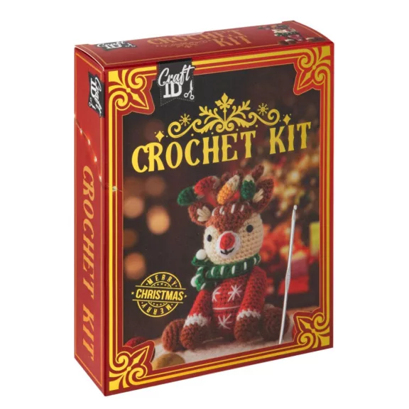 Rénszarvas Festive kreatív horgoló szett Rénszarvas Festive kreatív horgoló szett