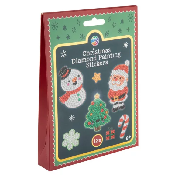 Karácsonyi Holiday gyémántszemes matrica szett 12 db-os Karácsonyi Holiday gyémántszemes matrica szett 12 db-os