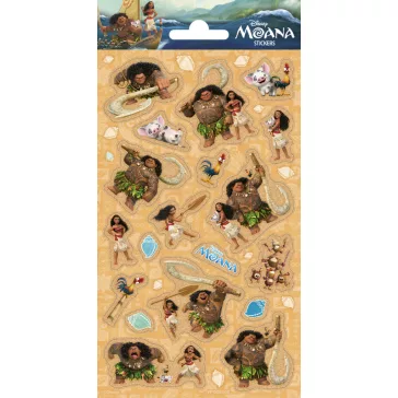 Disney Vaiana Ready csillámos matrica