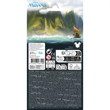 Disney Vaiana Ready csillámos matrica