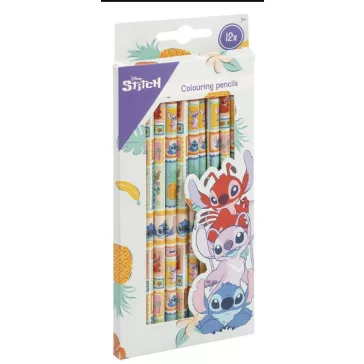   Disney Lilo és Stitch, A csillagkutya Aloha színes ceruza szett 12 db-os